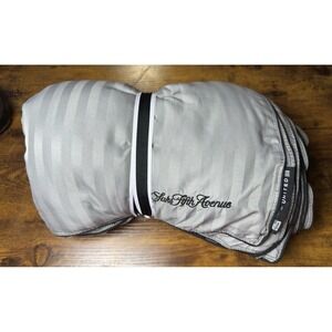 SAKS FIFTH AVENUE Blanket United Polaris Business First Class Gray Packable